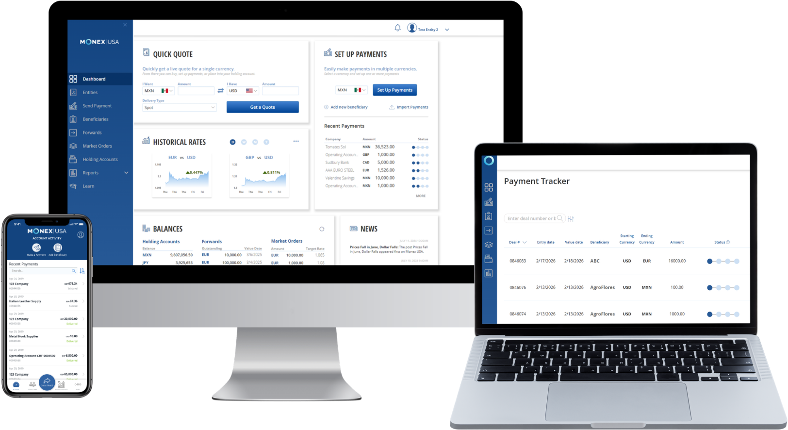 Monex Online — Global Payment Network Platform